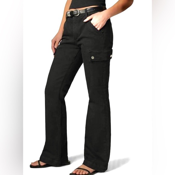 Joe's Jeans Denim - NWOT JOE'S JEANS, THE FRANKIE CARGO BOOTCUT JEANS, Black Size 30.